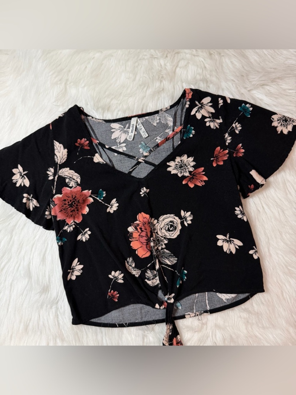 Mudd Floral Crop Top